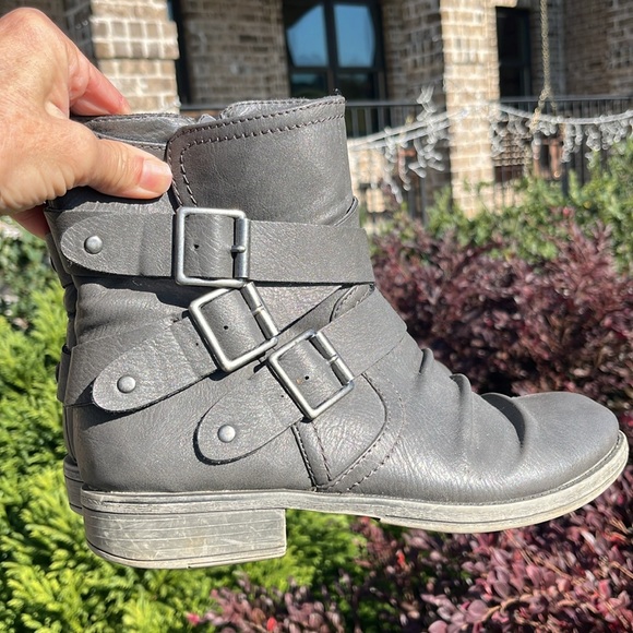 Gray Ankle Boots - Picture 1 of 13